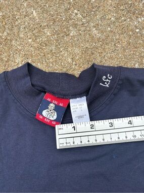KFC vintage 90s-2000s navy uniform long sleeve mock neck shirt
